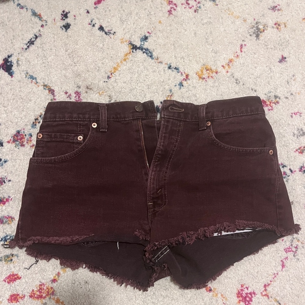 Levi Strauss cutoff denim jeans shorts